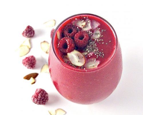 Almond Raspberry Smoothie
